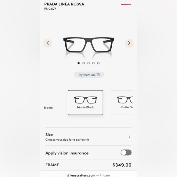 Prada Linea Rossa Other - PRADA LINEA ROSSA (READING GLASSES)
PS 02QV